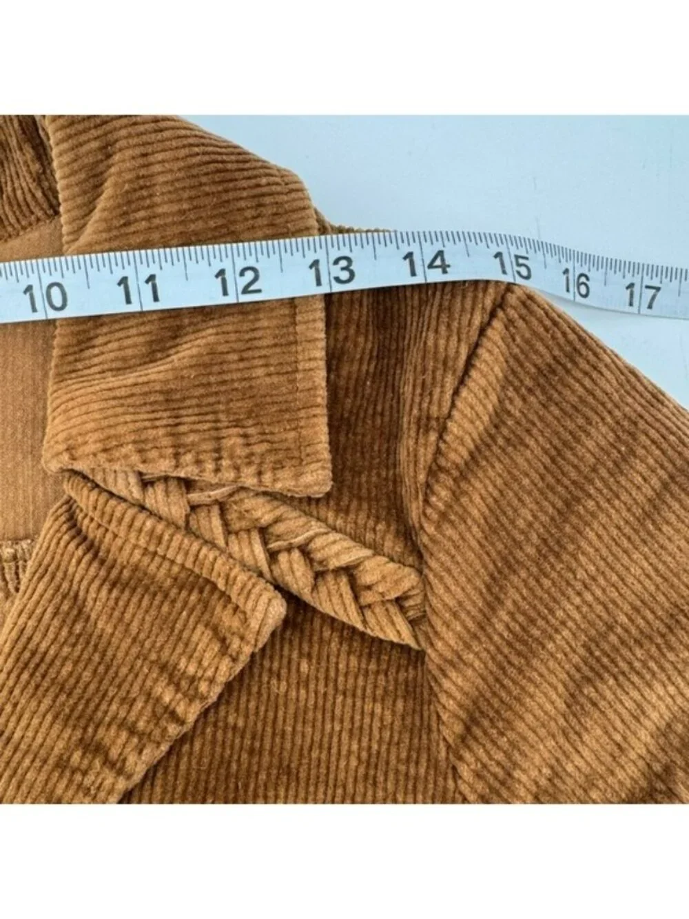 Show Me Your Mumu Outlaw Romper Womens Medium Brown Corduroy Braided Zip Front - Picture 3 of 10